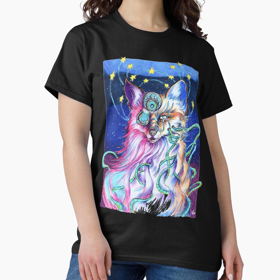Cyberpunk Fox by Oniroiatlier T-Shirts, Hoodie, Sweatshirt | BlankRebels.com (Image 2)