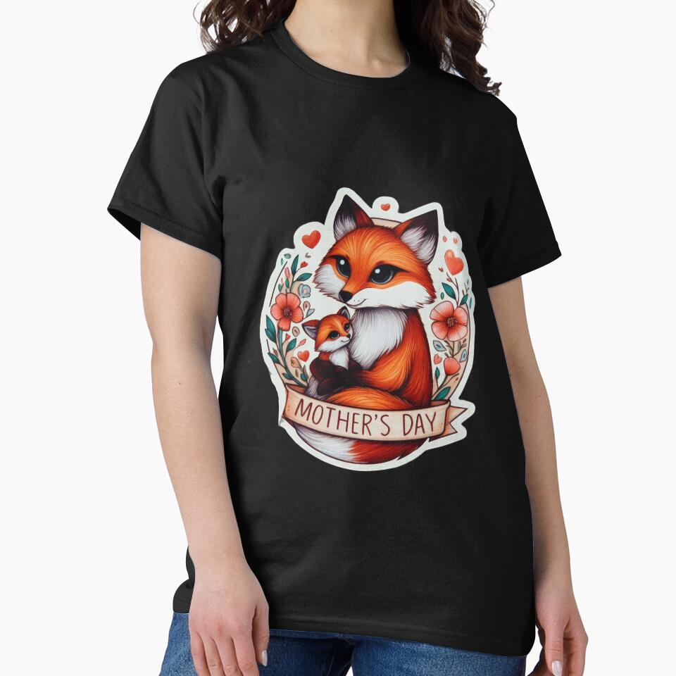 fox  Mothers Day animal  Sticker by Expressions-Sel T-Shirts, Hoodie, Sweatshirt | BlankRebels.com (Image 2)