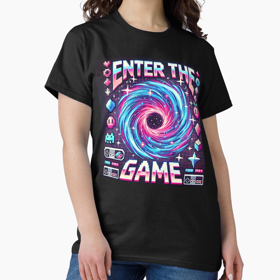 Enter the Game - Pixel Portal Adventure by Psychacharm T-Shirts, Hoodie, Sweatshirt | BlankRebels.com (Image 2)