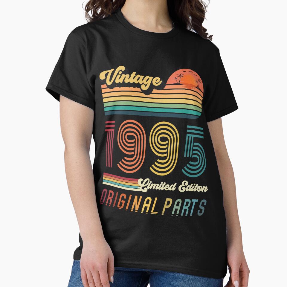 27 Year Old Vintage 1995 Limited Edition 27th Birthday Gift by CoolCreative T-Shirts, Hoodie, Sweatshirt (Image 2)