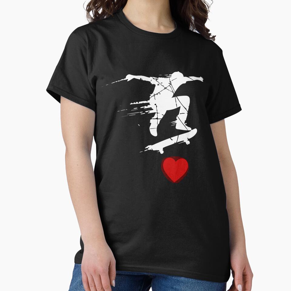 Skateboard Heart by Munich84 T-Shirts, Hoodie, Sweatshirt | BlankRebels.com (Image 2)