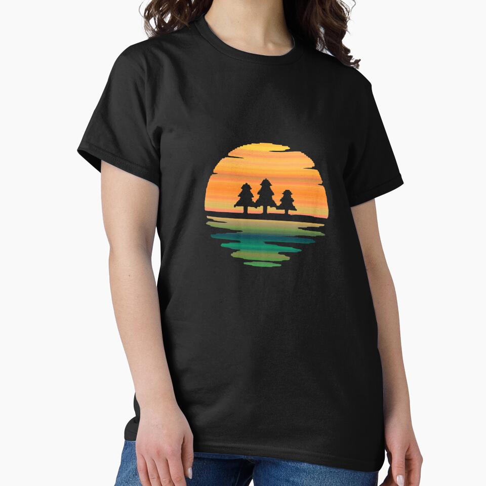 Clouds palm trees beach sunset by salim arougou T-Shirts, Hoodie, Sweatshirt | BlankRebels.com (Image 2)