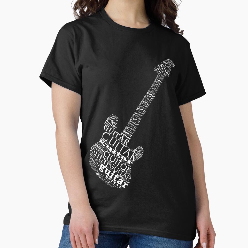 Typographic guitar by adiosmillet T-Shirts, Hoodie, Sweatshirt | BlankRebels.com (Image 2)