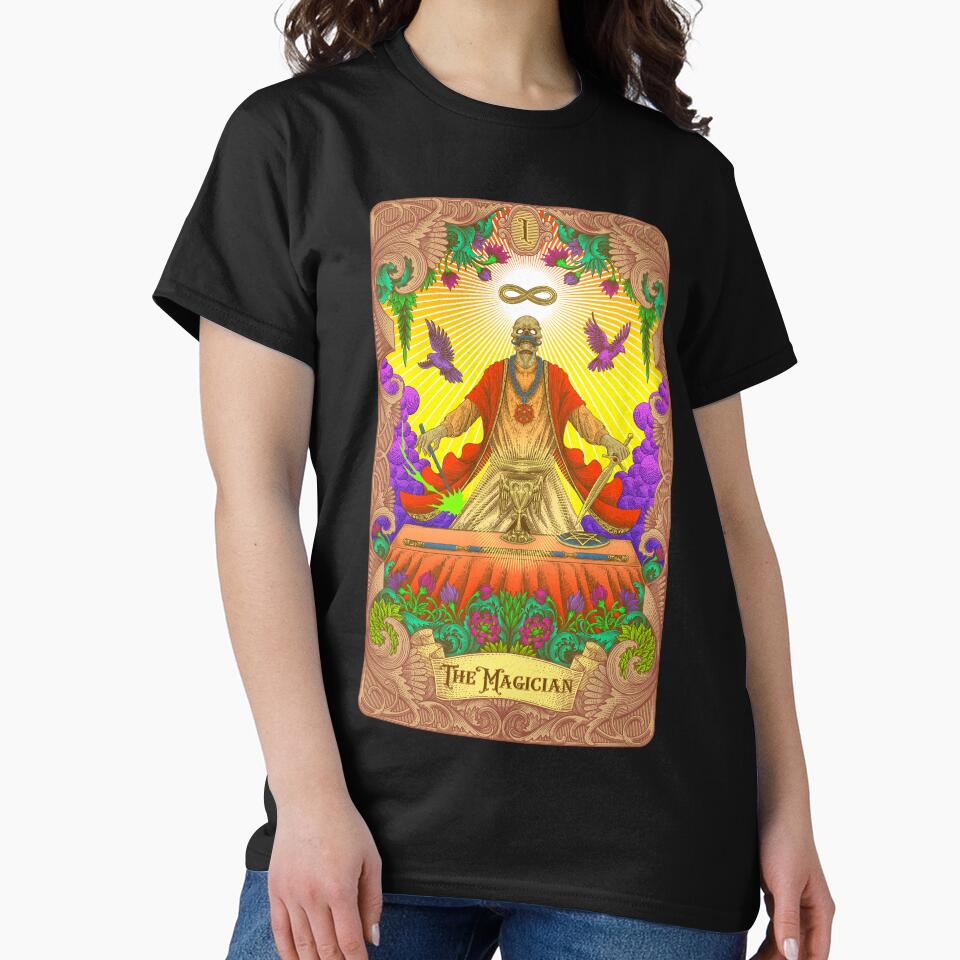 The Magician Tarot Illustration by WOLForDEER T-Shirts, Hoodie, Sweatshirt | BlankRebels.com (Image 2)