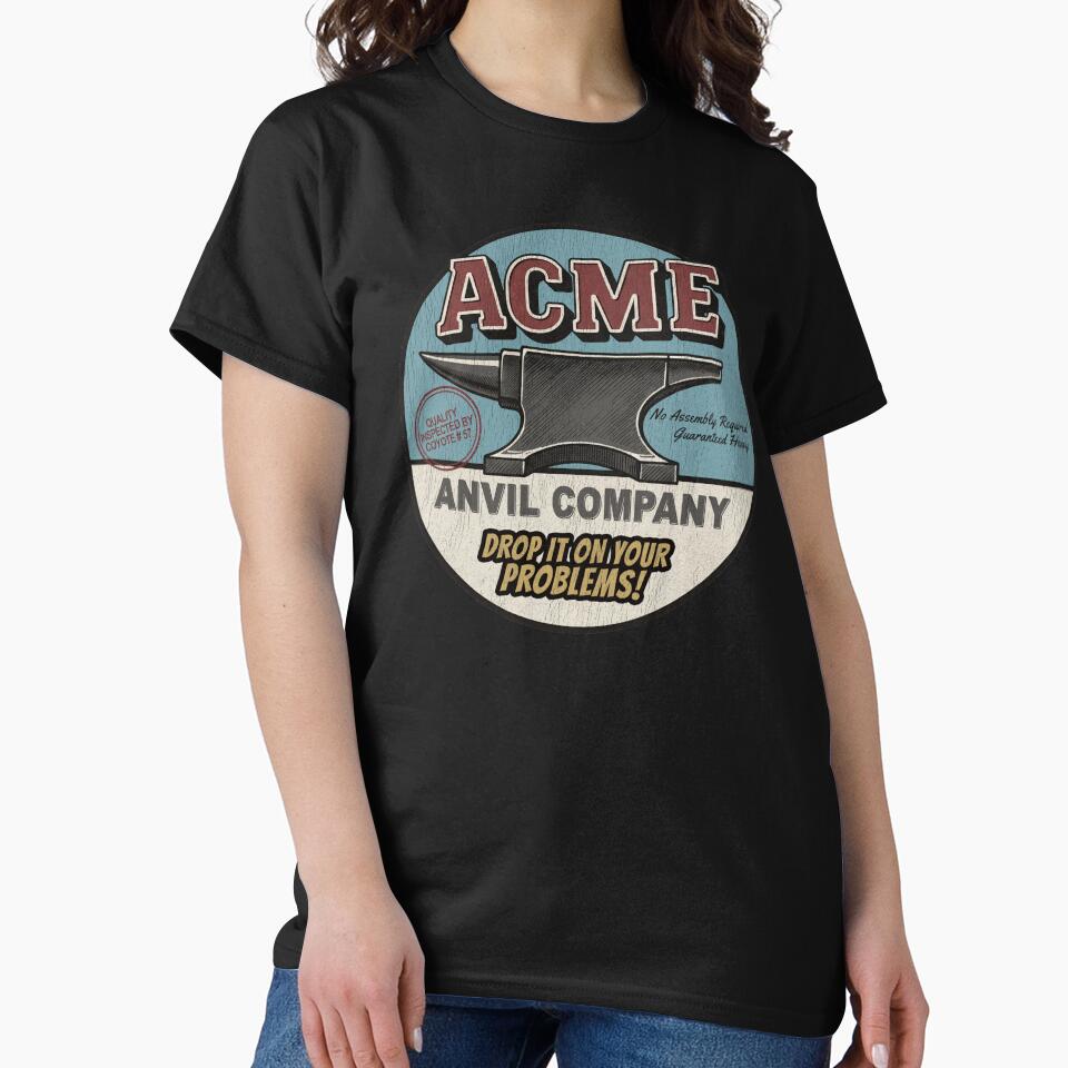ACME Anvil Company | Funny Retro Cartoon Nostalgia by dwinburn T-Shirts, Hoodie, Sweatshirt | BlankRebels.com (Image 2)
