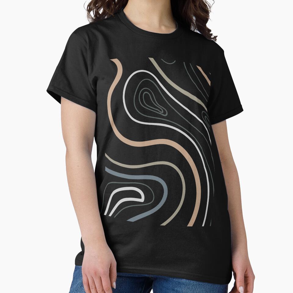 Earth Tone Line Art Pattern by TheImperfecto T-Shirts, Hoodie, Sweatshirt | BlankRebels.com (Image 2)