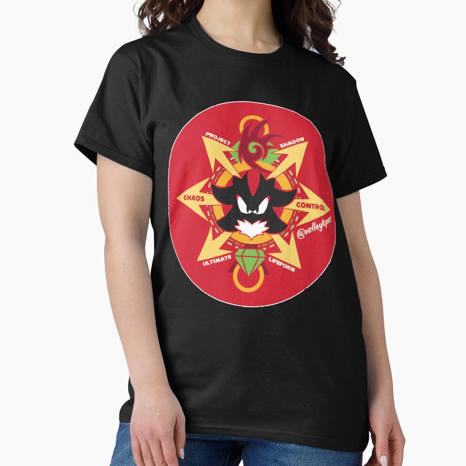 Chaos Control - Shadow the Hedgehog Oversized T-Shirt by traceyjamiedap Hoodie, Sweatshirt | BlankRebels.com (Image 2)