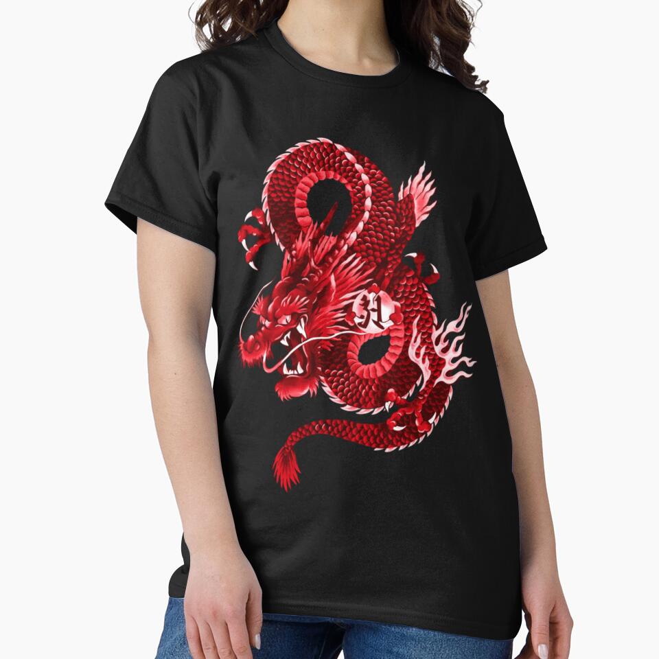 Chinese Red Dragon Asian Dragon Symbol Chinese Dragon Tattoo Graphic Logn Dragon| Perfect Gift|dragon tattoo by... (Image 2)
