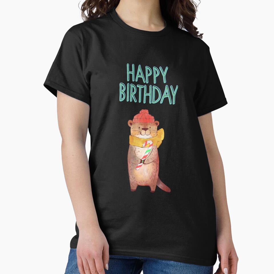 Birthday Otters by ridnaledesigner T-Shirts, Hoodie, Sweatshirt | BlankRebels.com (Image 2)