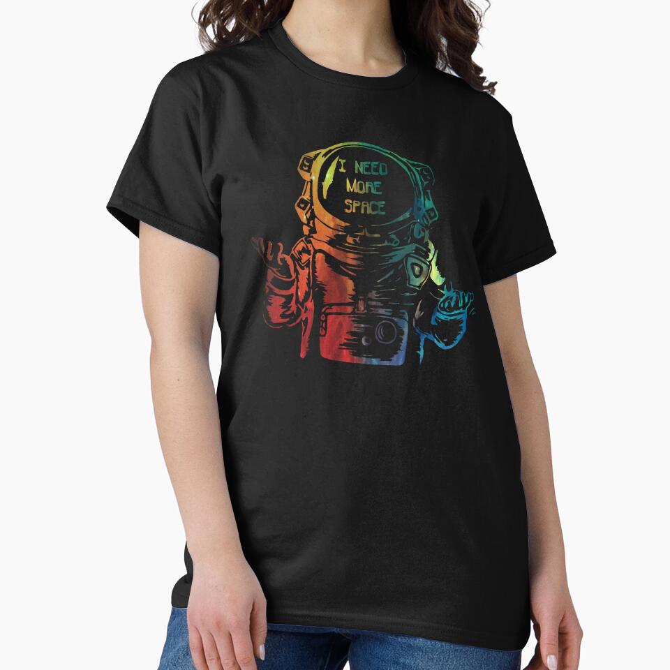 I Need More Space Astronaut by RenZemin T-Shirts, Hoodie, Sweatshirt | BlankRebels.com (Image 2)