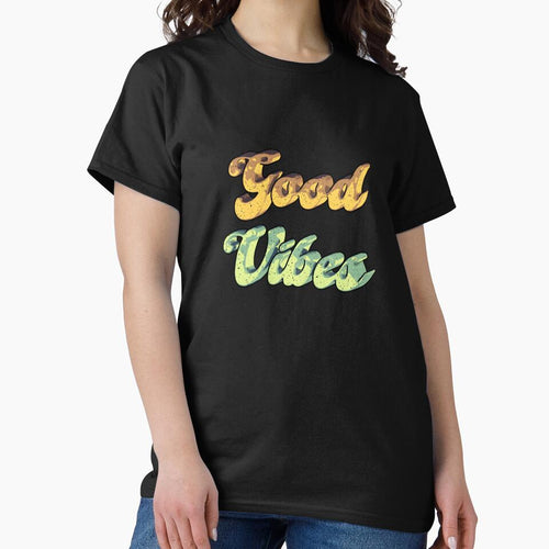 'Good Vibes' retro typography for positive energy by trepiu T-Shirts, Hoodie, Sweatshirt | BlankRebels.com (Image 2)