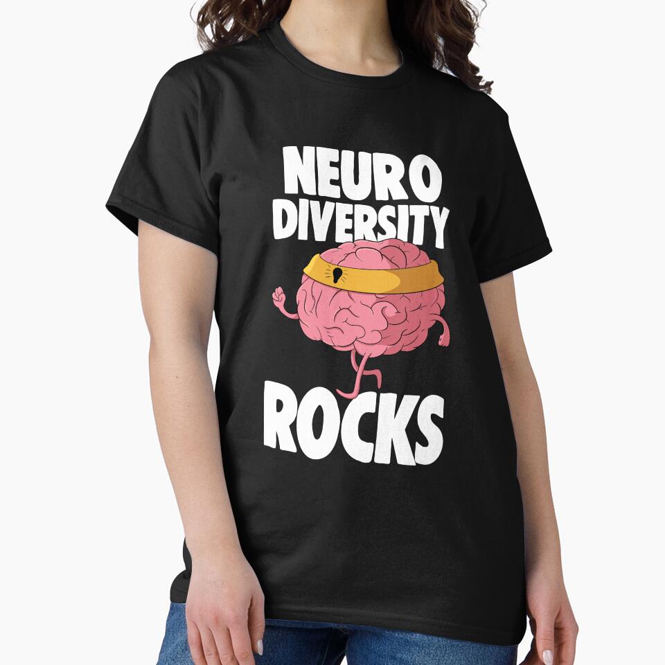 Neuro Diversity Rocks by Bendthetrend T-Shirts, Hoodie, Sweatshirt | BlankRebels.com (Image 2)