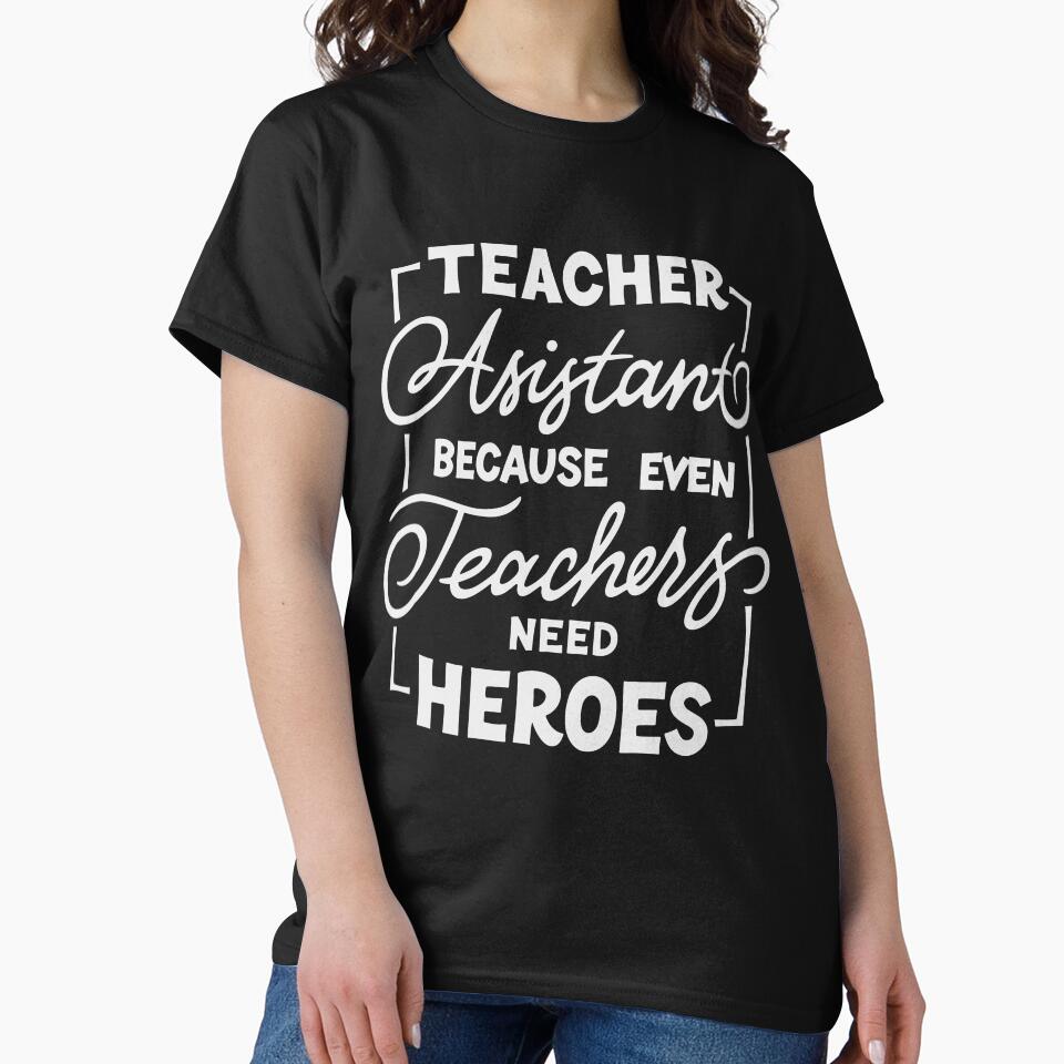 Teacher assistant by Zagach Letters T-Shirts, Hoodie, Sweatshirt | BlankRebels.com (Image 2)
