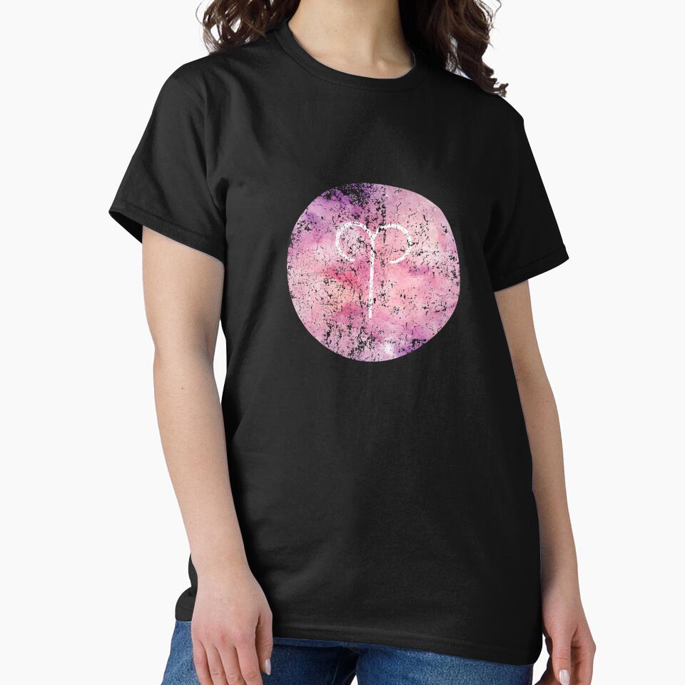 Aries Watercolor Zodiac distressed Horoscope Star Sign Gift by Hyper-Field T-Shirts, Hoodie, Sweatshirt (Image 2)