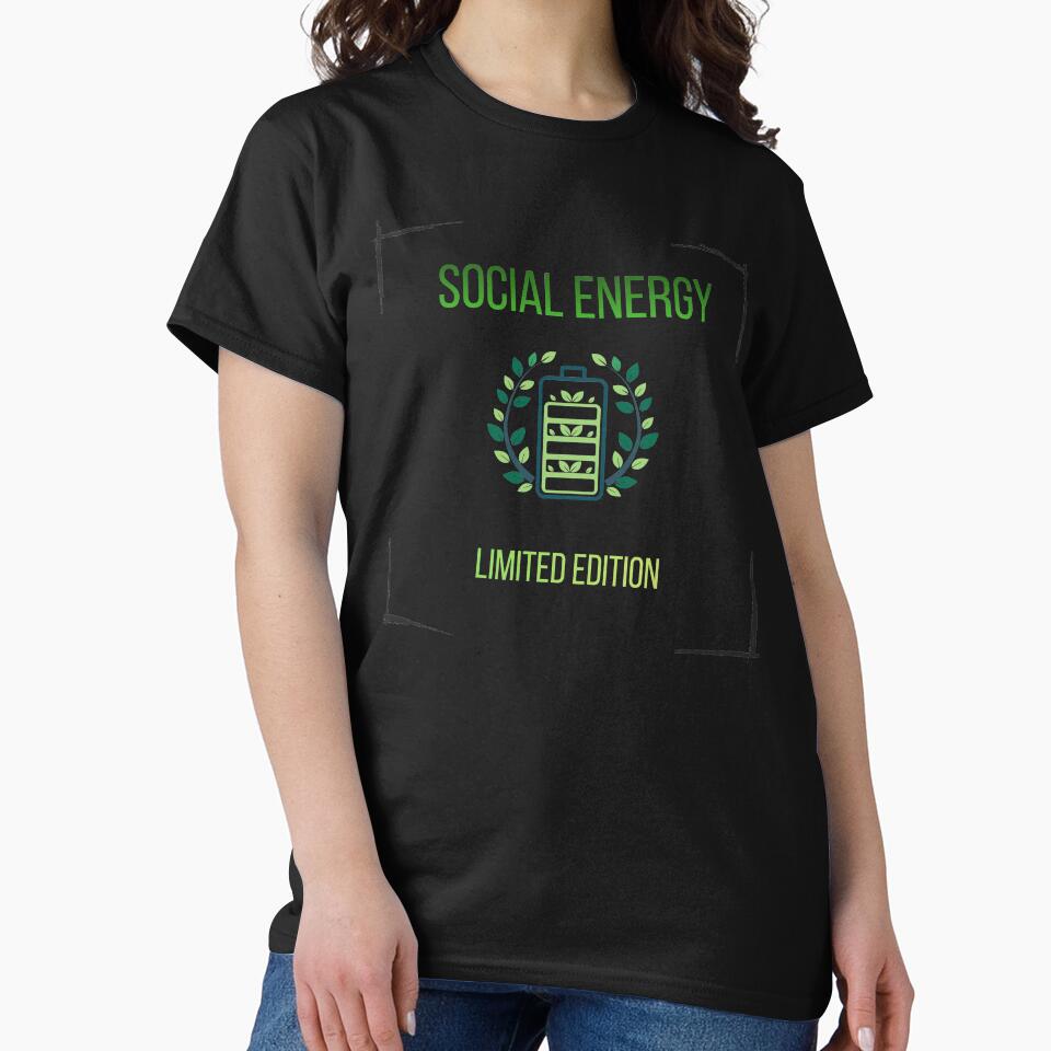 Social Energy Limited Edition – Introvert Humor Shirt by HubCreates