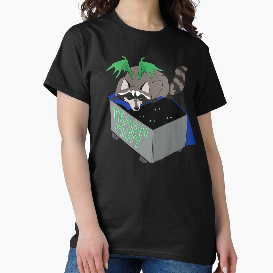Trash Mom Raccoon by Casey Wilkinson T-Shirts, Hoodie, Sweatshirt | BlankRebels.com (Image 2)