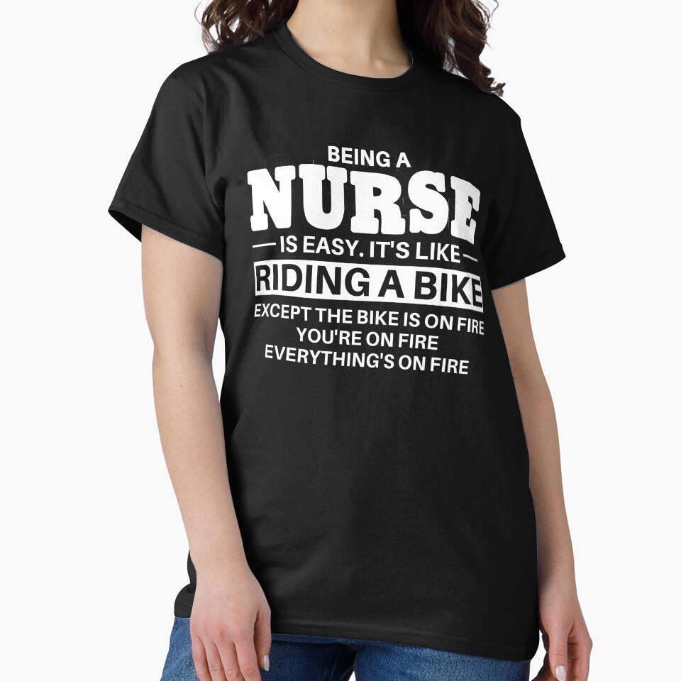 Nurse Riding A Bike by clickmostro T-Shirts, Hoodie, Sweatshirt | BlankRebels.com (Image 2)