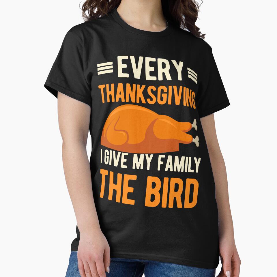 Funny Happy Thanksgiving Day by artworkbyrihen T-Shirts, Hoodie, Sweatshirt | BlankRebels.com (Image 2)