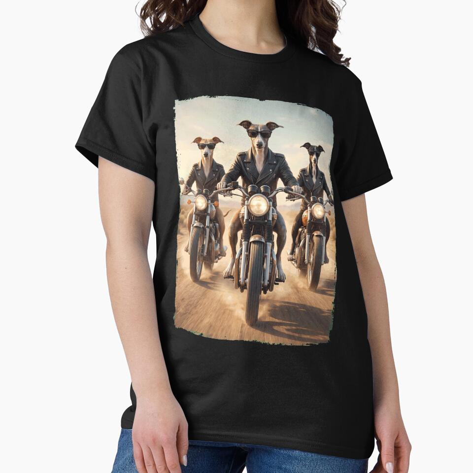 Funny Italian Greyhound Motorcycle Meme Dog Lover by DoodleTortle