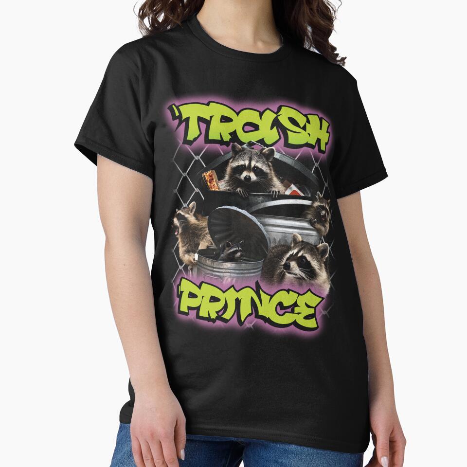Cute Raccoon Trash Prince Trash Panda by mangabashop T-Shirts, Hoodie, Sweatshirt | BlankRebels.com (Image 2)