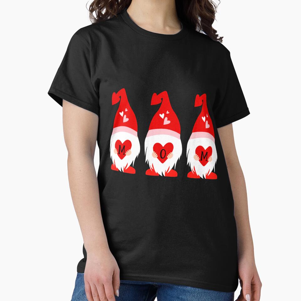 cute Mom Valentine gnome by mlnana T-Shirts, Hoodie, Sweatshirt | BlankRebels.com (Image 2)