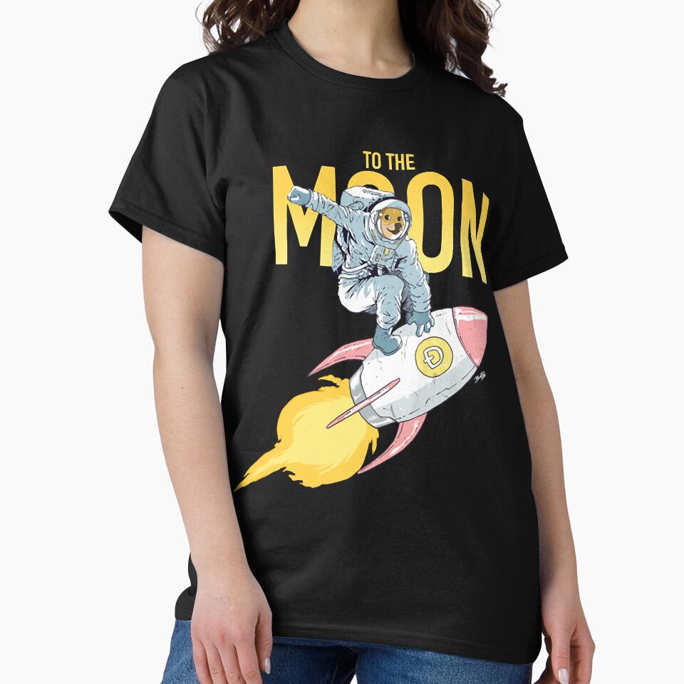 Doge to the Moon! (Red) by Coveney18 T-Shirts, Hoodie, Sweatshirt | BlankRebels.com (Image 2)