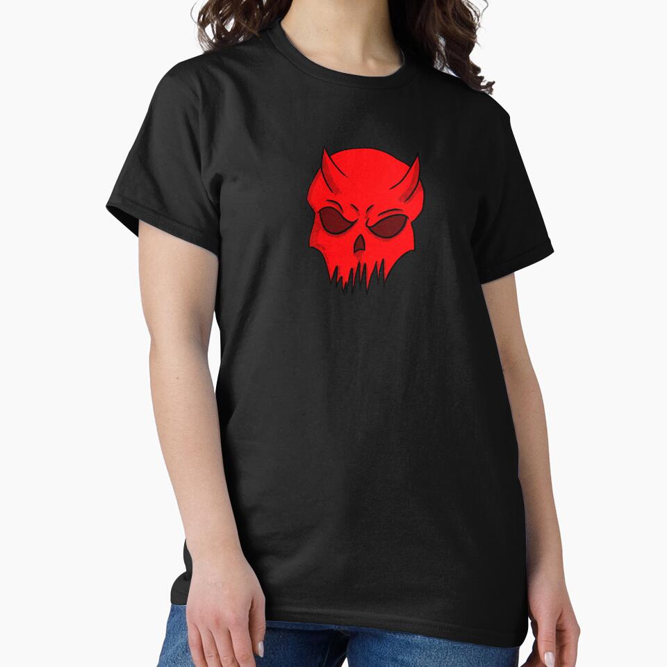 Red Devil skull by MCantonArt T-Shirts, Hoodie, Sweatshirt | BlankRebels.com (Image 2)