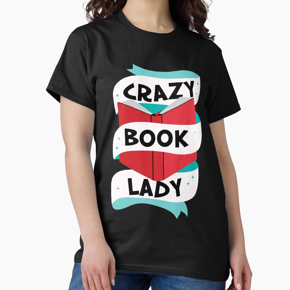 Book Nerd Shirts For Women Crazy Book Lady Apparel by simplytldr Hoodie, Sweatshirt | BlankRebels.com (Image 2)