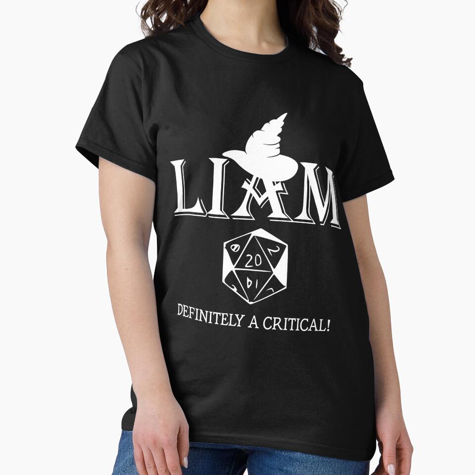 LIAM NAME WIZARD RPG CRITICAL HIT by rodmendonca T-Shirts, Hoodie, Sweatshirt | BlankRebels.com (Image 2)