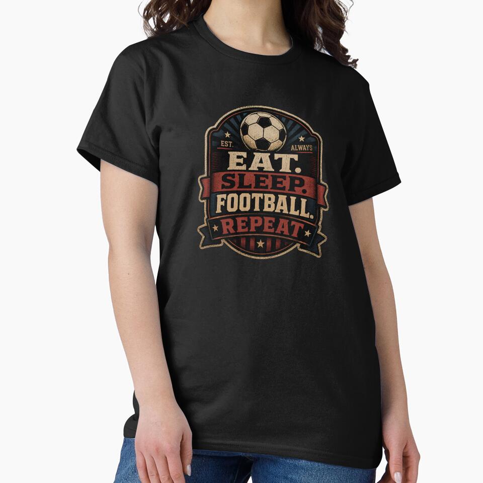 Eat Sleep Football Repeat by DemureArtsy