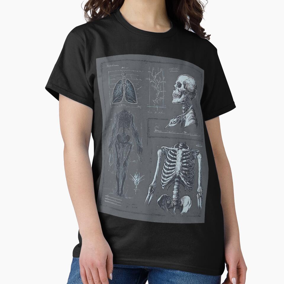 Dark Academia Art: Scientific Anatomical Diagram by bapupa T-Shirts, Hoodie, Sweatshirt | BlankRebels.com (Image 2)