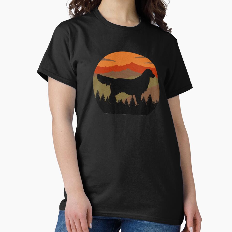Vintage Golden Retriever Sky Mountains Country Dog Gift by Guarddogdrive T-Shirts, Hoodie, Sweatshirt (Image 2)