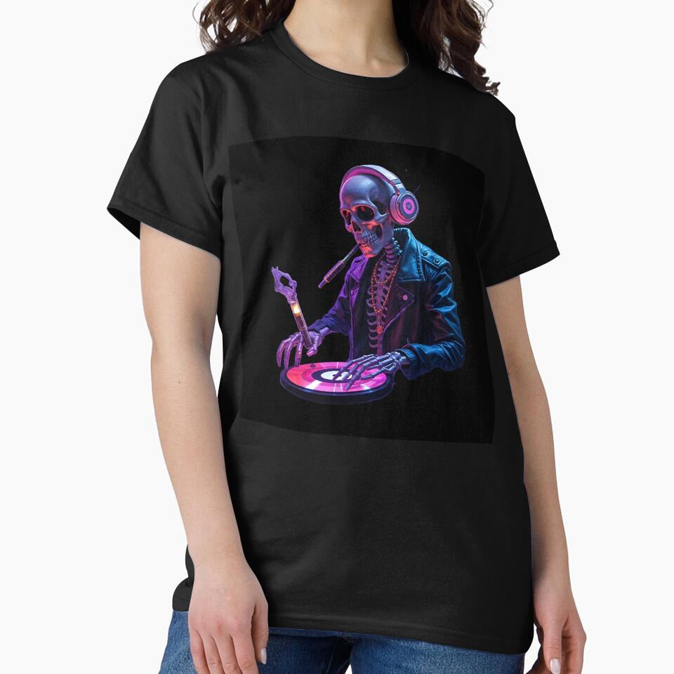 Skull Dj by Joshuasanga76a T-Shirts, Hoodie, Sweatshirt | BlankRebels.com (Image 2)