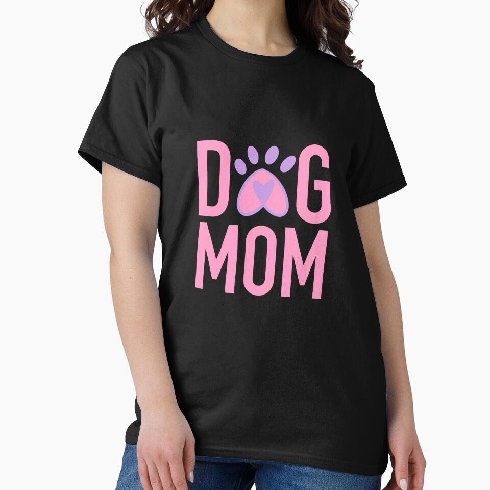 DOG MOM - heart paw by itsmemaytal T-Shirts, Hoodie, Sweatshirt | BlankRebels.com (Image 2)
