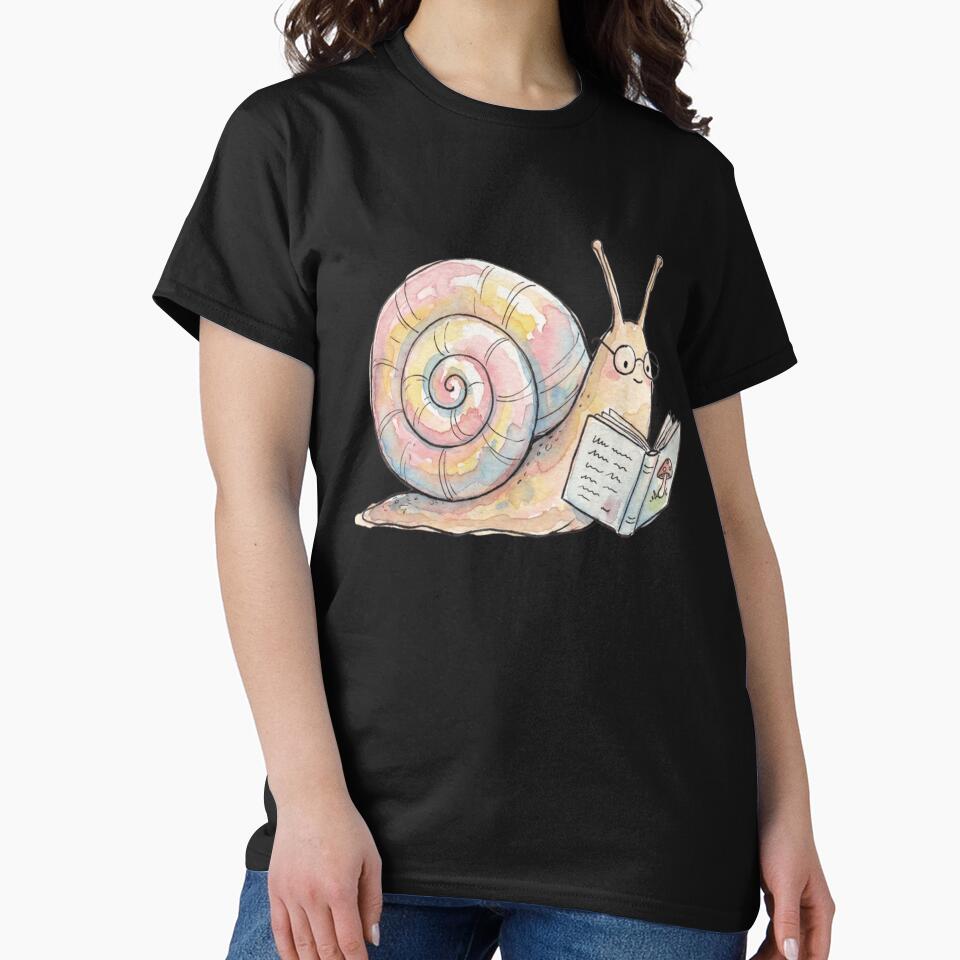 The Scholar Snail Vintage Dark Academia Reader by ForestLibrary T-Shirts, Hoodie, Sweatshirt | BlankRebels.com (Image 2)