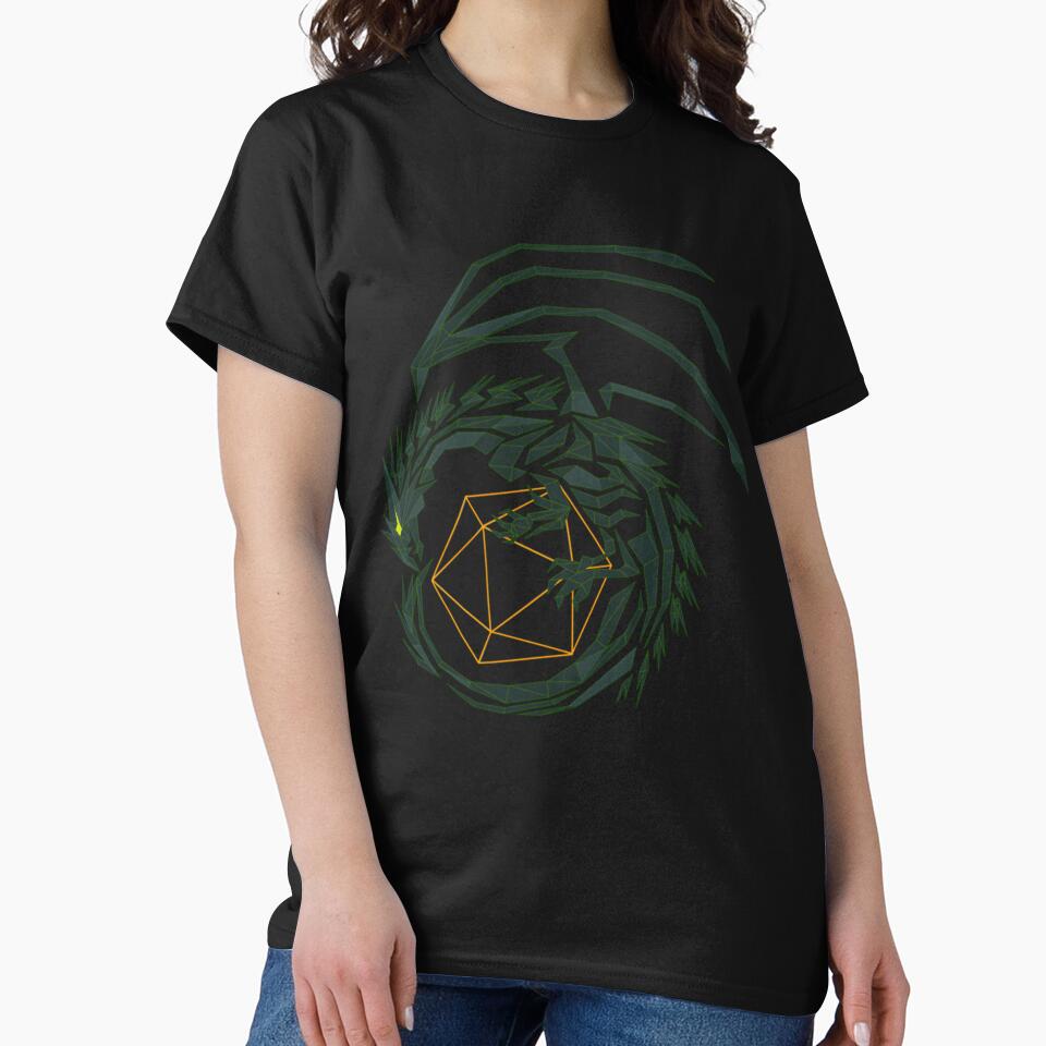 Green Line Dragon by VerdantInk T-Shirts, Hoodie, Sweatshirt | BlankRebels.com (Image 2)