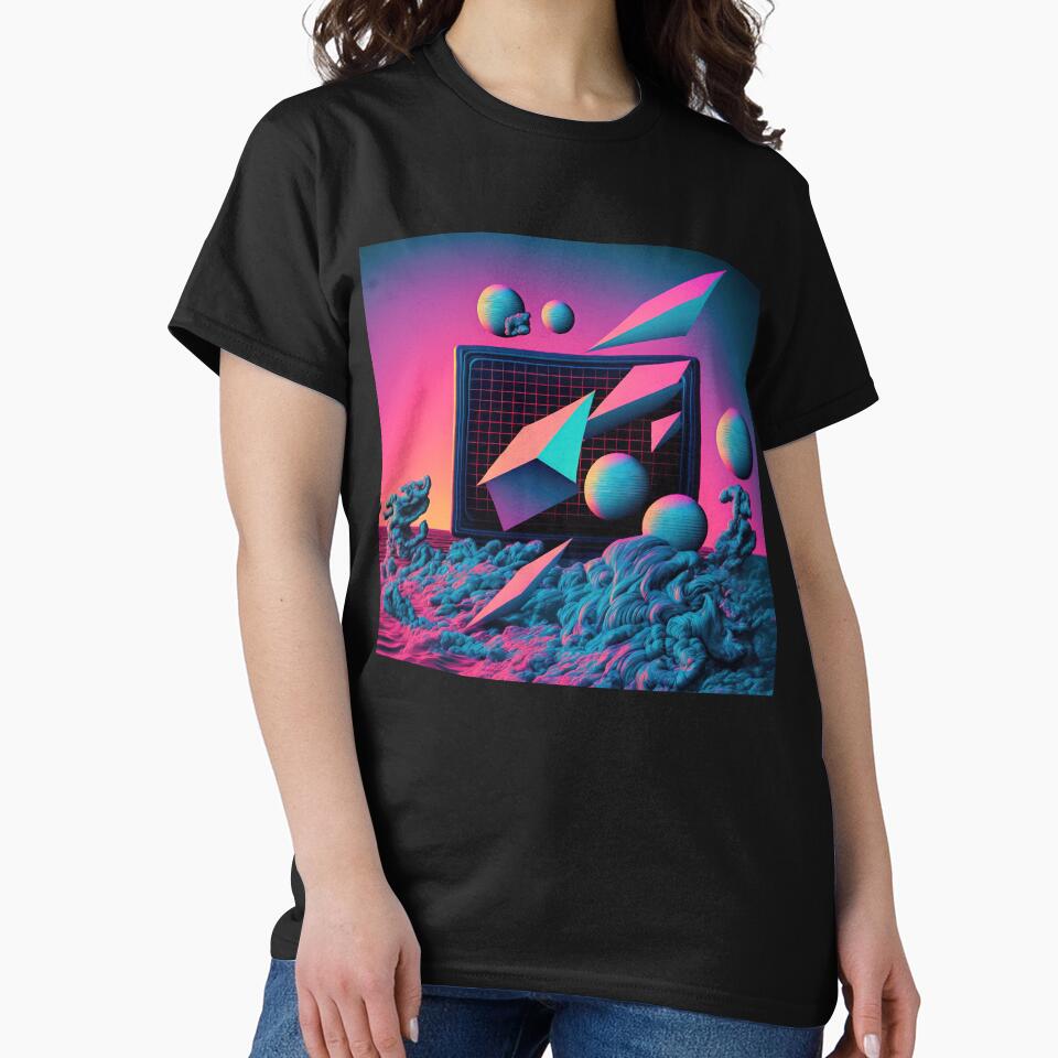 Digital Anachronisms: A Vaporwave Exploration of the Past and Future by Mullet Monkey T-Shirts, Hoodie, Sweatshirt (Image 2)