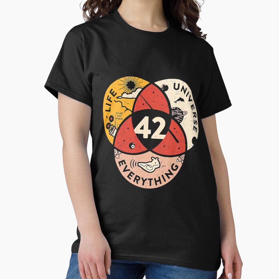 42 The Answer To Life The Universe And Everything Classic by TheCosmicOtter T-Shirts, Hoodie, Sweatshirt (Image 2)
