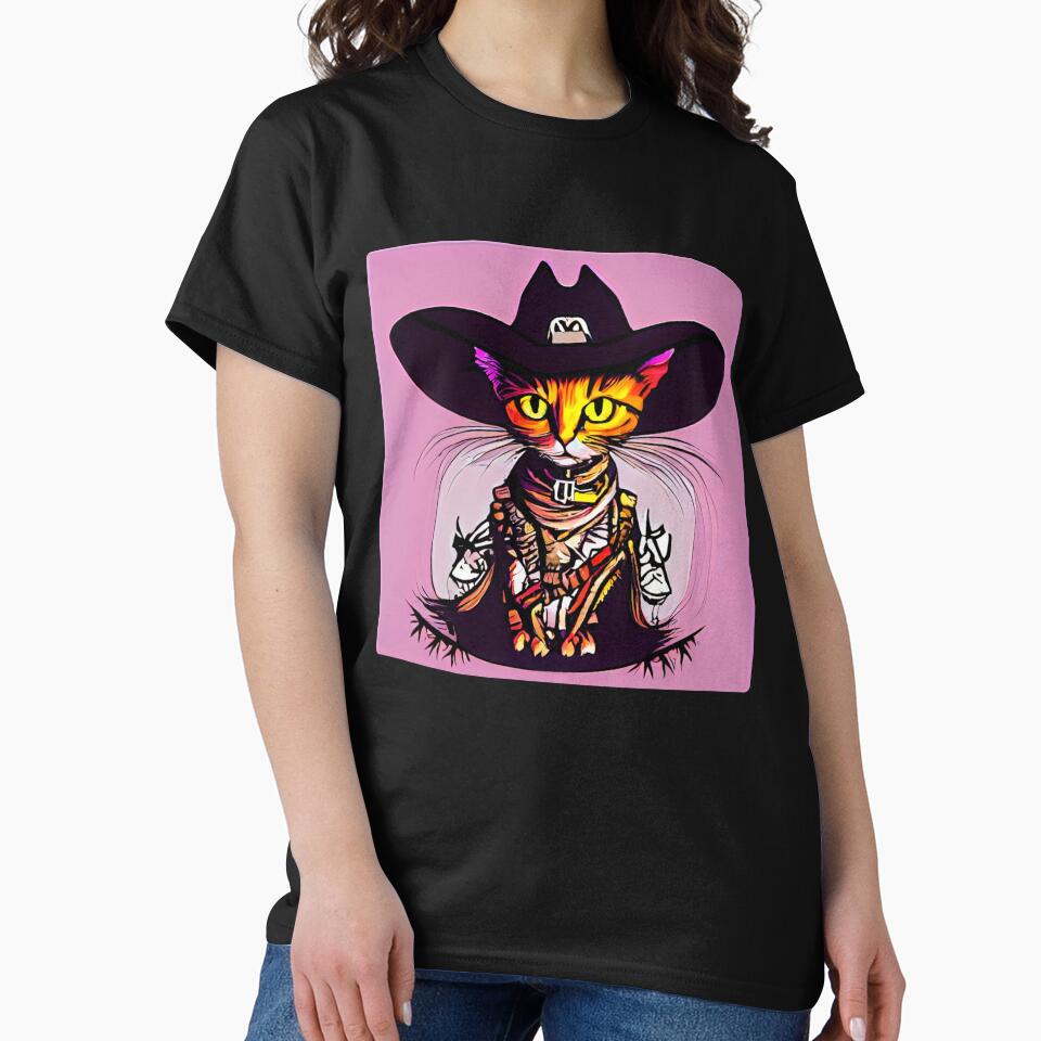 Spooky Cowboy Cat - Halloween Delight by Ridaelb T-Shirts, Hoodie, Sweatshirt | BlankRebels.com (Image 2)