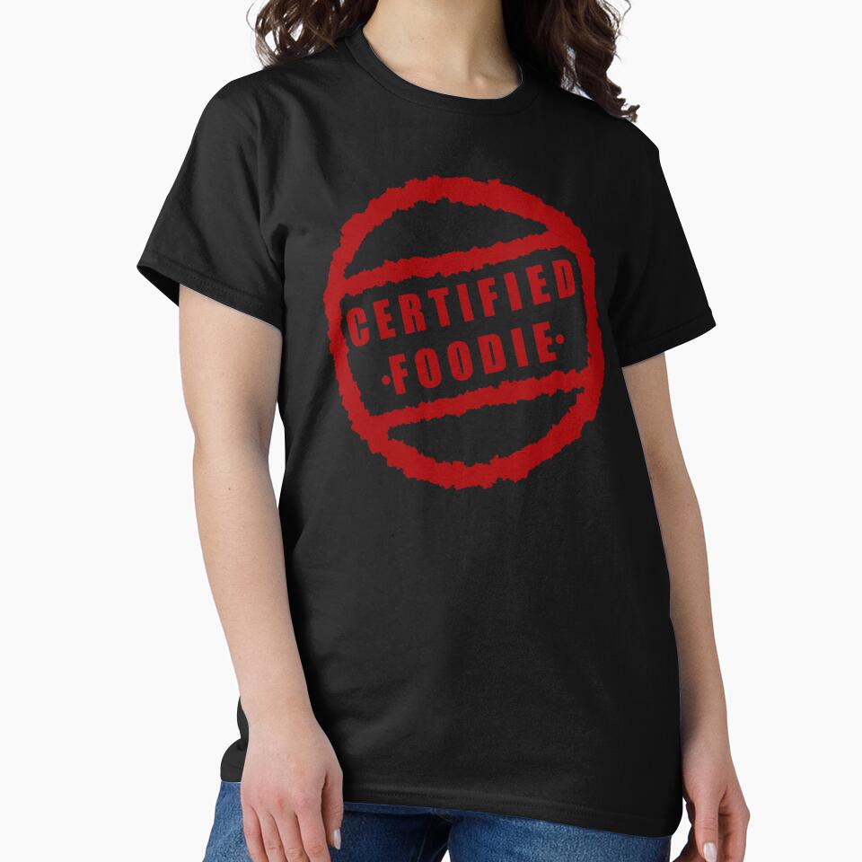 Certified Foodie - black by CricketDoodles T-Shirts, Hoodie, Sweatshirt | BlankRebels.com (Image 2)