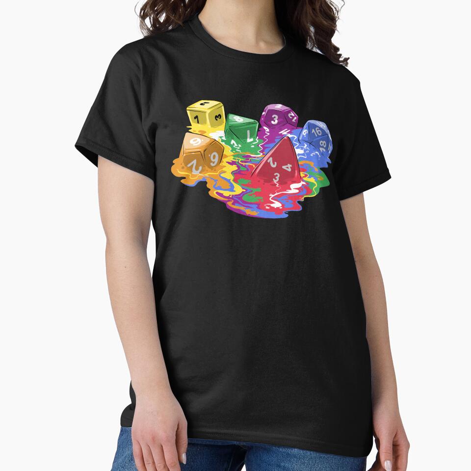 Melting Dice by Zascanauta T-Shirts, Hoodie, Sweatshirt | BlankRebels.com (Image 2)