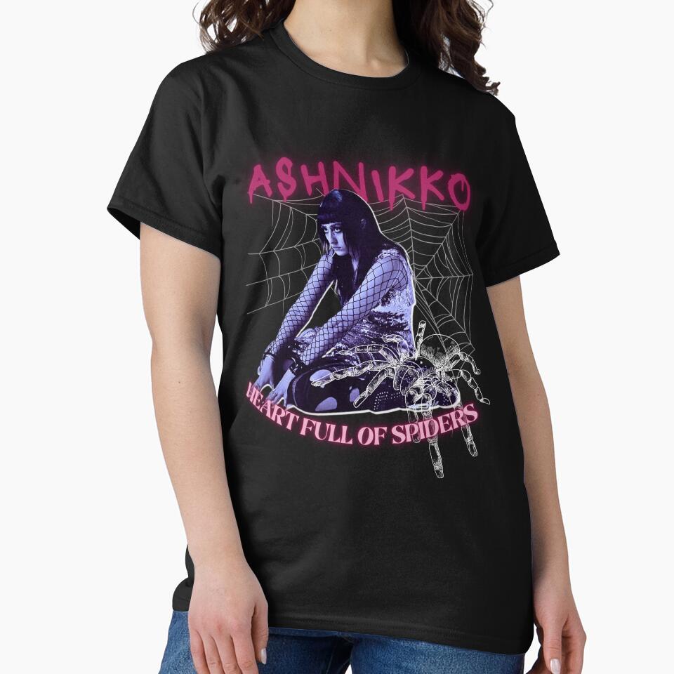 Ashnikko Weedkiller Heart Full of Spiders by Blue Blue Windows T-Shirts, Hoodie, Sweatshirt | BlankRebels.com (Image 2)