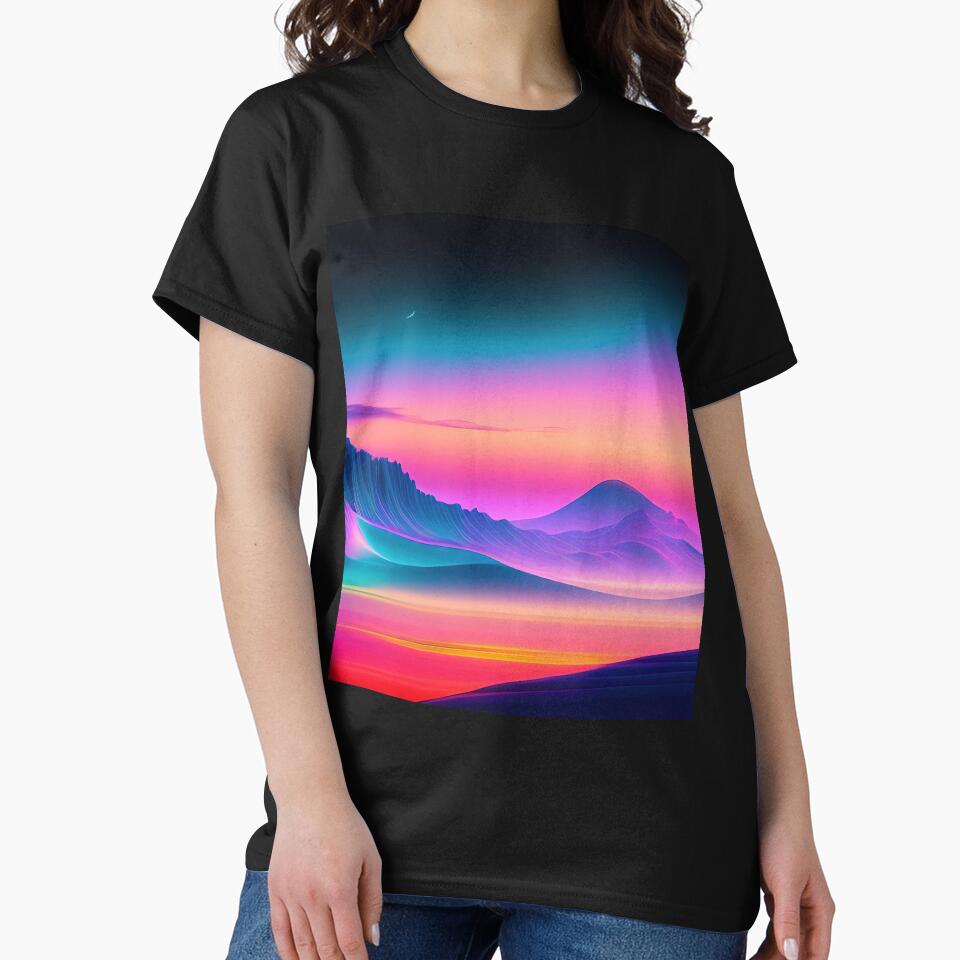 Cosmic Haze: A Vaporwave Exploration of Pastel Tones and Surreal Scenery by Mullet Monkey T-Shirts, Hoodie,... (Image 2)