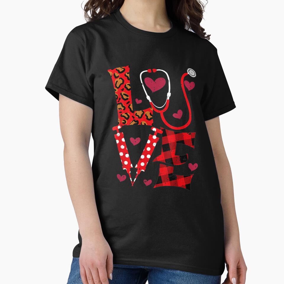 Love Nurselife Valentine by KathyPauline T-Shirts, Hoodie, Sweatshirt | BlankRebels.com (Image 2)