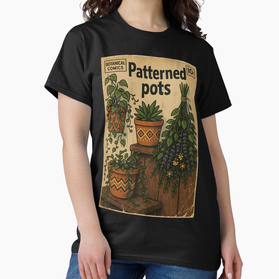 Botanical Bohemian: Patterned Pots by bapupa T-Shirts, Hoodie, Sweatshirt | BlankRebels.com (Image 2)