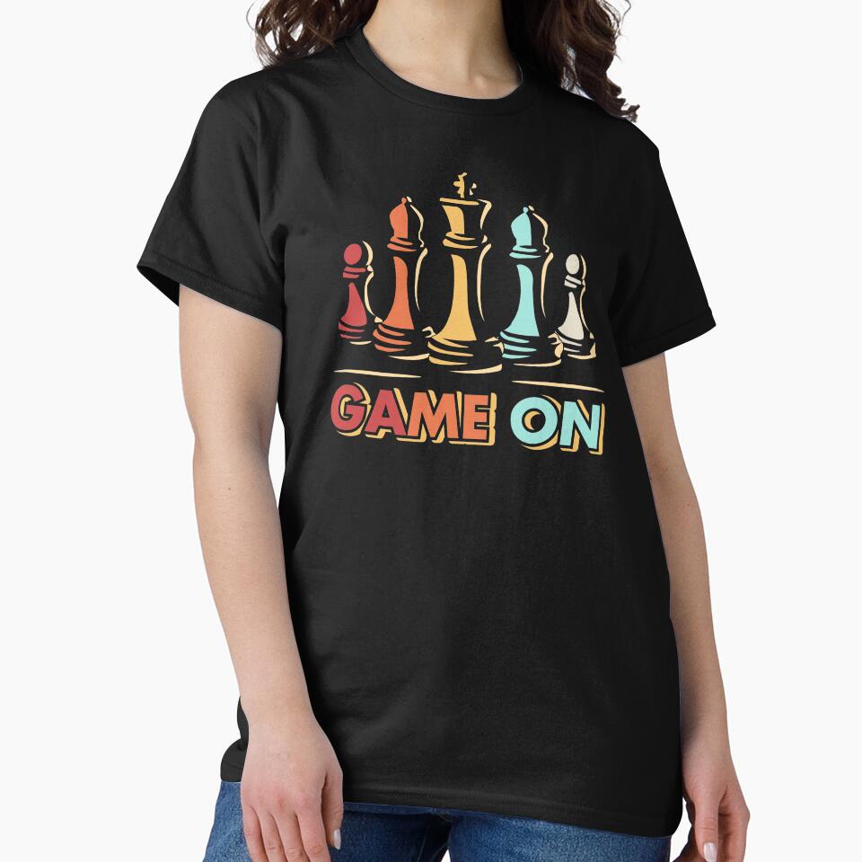 Game ON Retro Vintage Chess by EstelleStar T-Shirts, Hoodie, Sweatshirt | BlankRebels.com (Image 2)