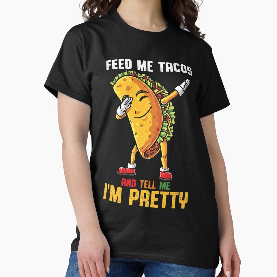 Cinco De Mayo Feed Me Taco Mexican by KhanhKhanh T-Shirts, Hoodie, Sweatshirt | BlankRebels.com (Image 2)