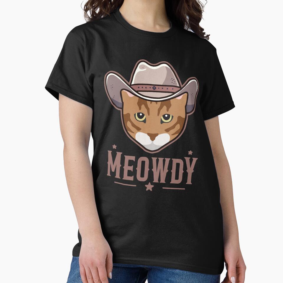 Toyger Cat Meowdy by Clara Hollins T-Shirts, Hoodie, Sweatshirt | BlankRebels.com (Image 2)