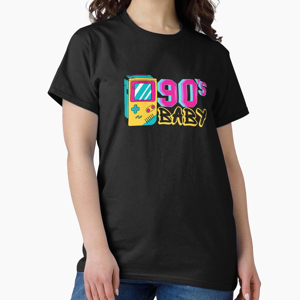 90s Baby - 1990's retro vintage colorful design. by Theleochick T-Shirts, Hoodie, Sweatshirt | BlankRebels.com (Image 2)