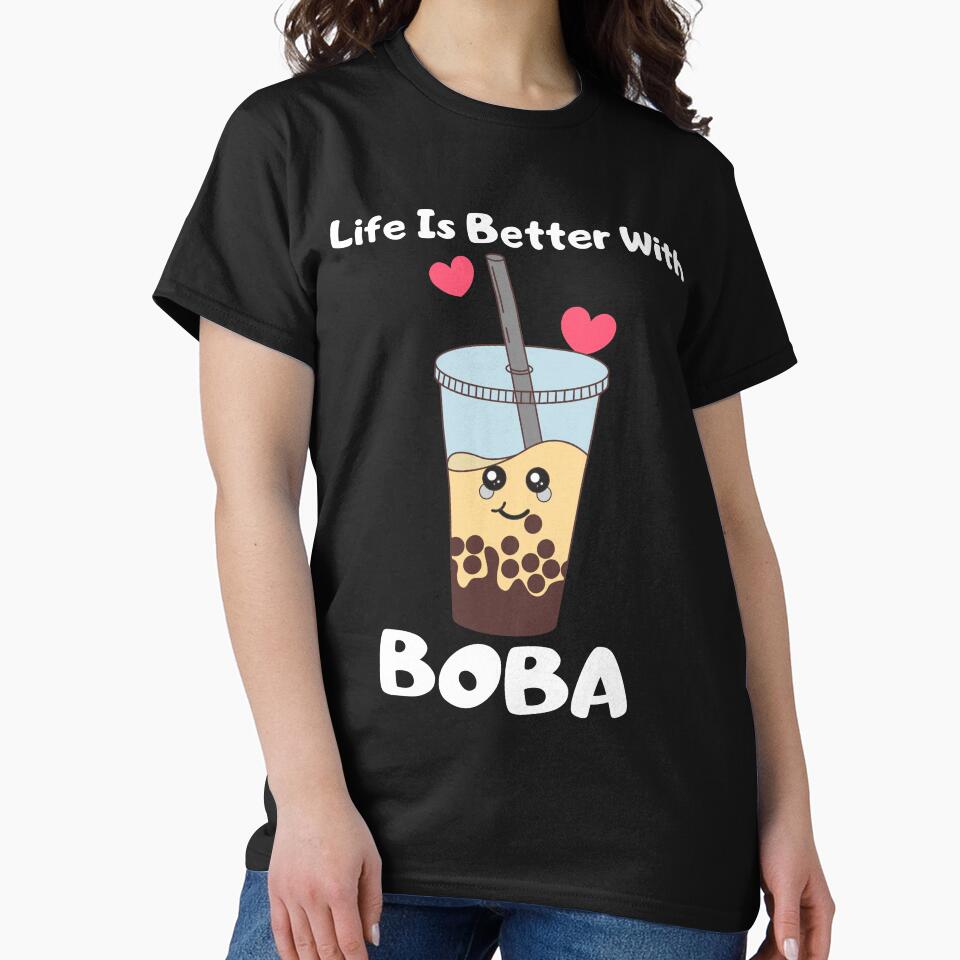 Life Is Better With Boba - Bubble Tea Cute Gift by hasnimed T-Shirts, Hoodie, Sweatshirt | BlankRebels.com (Image 2)